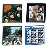 The Beatles Resin Tile Magnets Set of 4