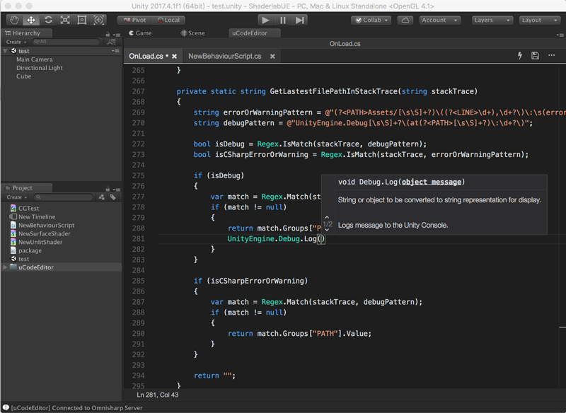 Ucodeeditor A Lightweight Code Editor In Unity Editor Unity Forum
