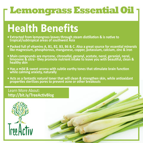 Health Benefits Of Lemongrass Essential Oil - Skin, Hair ...