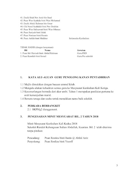 mesyuarat guru kali pertama 2018