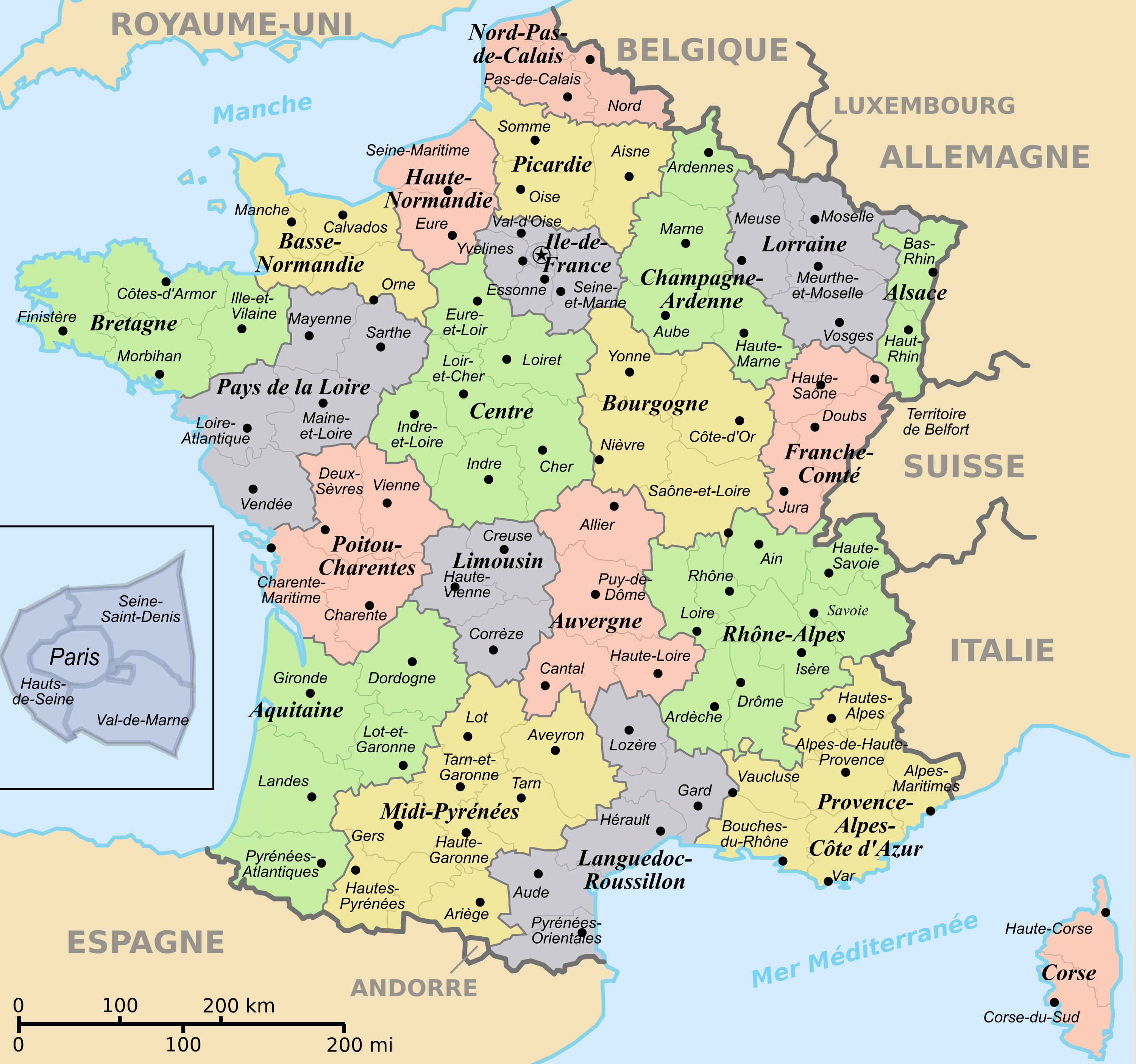 Map of France | Arts et Voyages