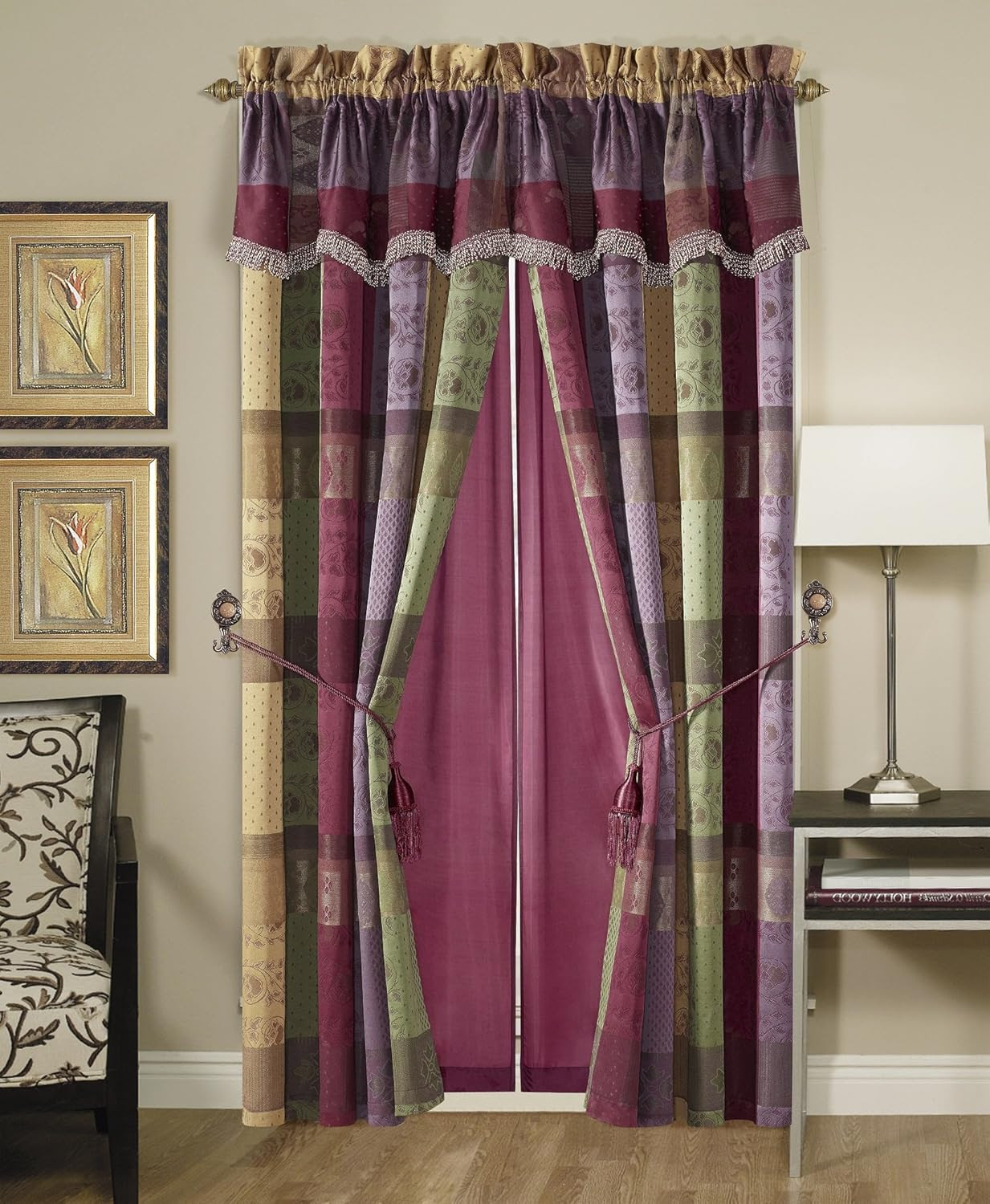 Amazon.com: Patchwork - Draperies & Curtains / Window Treatments ...