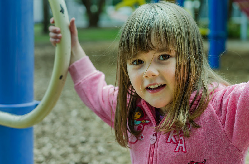 4 yr old Karla at the park