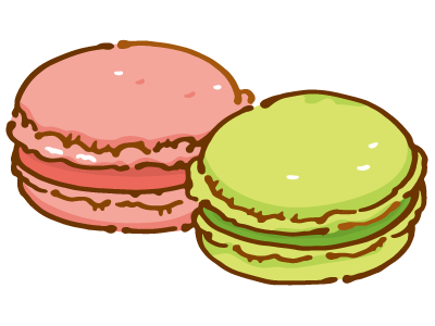 無料ダウンロード マカロン イラスト かわいい