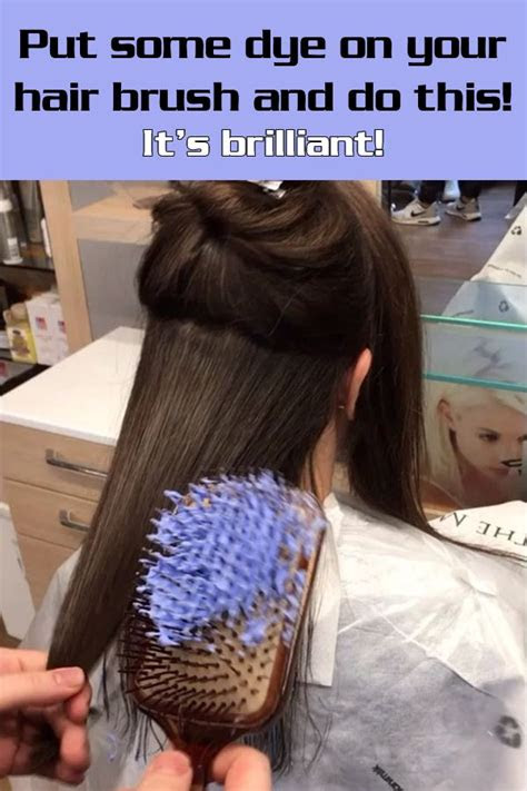 put  dye   hair brush