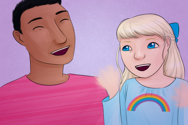 Man and Autistic Girl Laughing.png