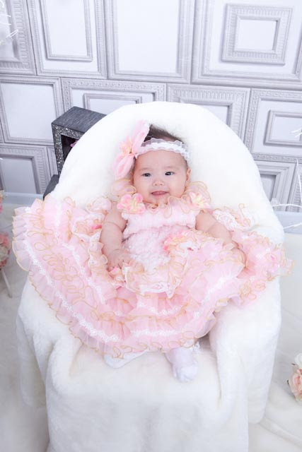 百日記念 伊波 梨花 いは りんか ちゃん 沖縄 子供写真館 れもん館