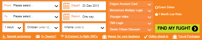 Mango Flights, Bookings, Reviews & Travel Vouchers | JE