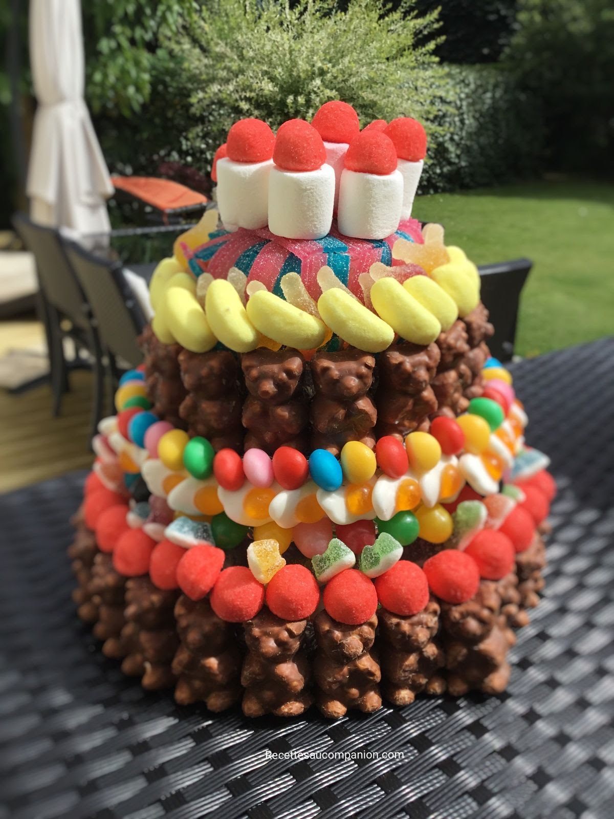 Gateau Bonbons Anniversaire Les Recettes De Sandrine Au Companion Ou Pas