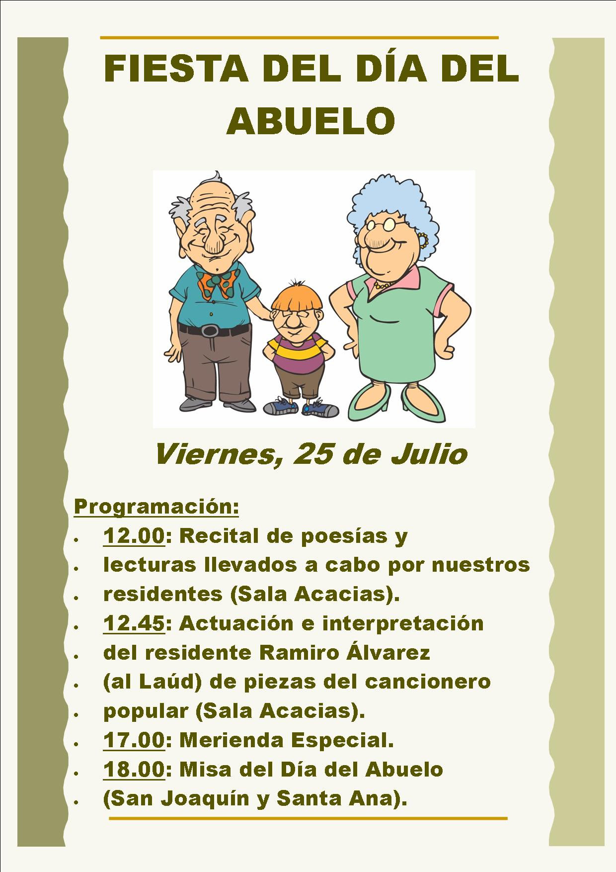 Celebracion Del Dia Del Abuelo En Entrealamos Entrealamos Centro Residencial De Mayores
