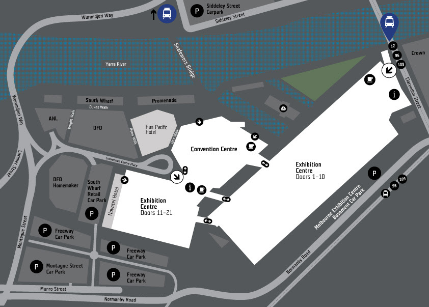 Melbourne Convention Centre Map IsaU Melbourne   ANZ Isagenix Events