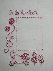 Cat photo frame