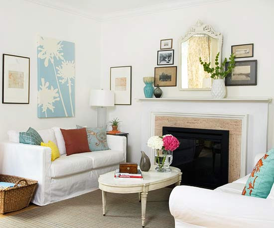 Decorating Ideas For Fireplace Walls | Kitchen Layout & Decor Ideas