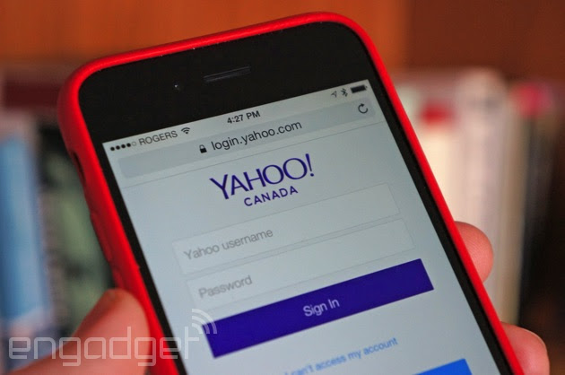 Signing into Yahoo