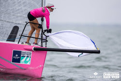 J/88 sailing off Charleston
