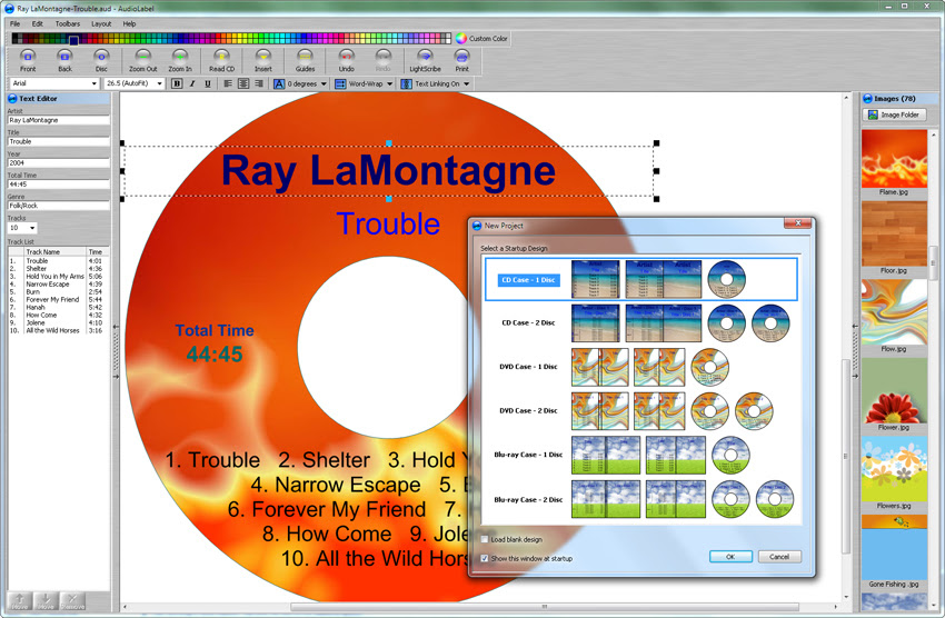 Free Download AudioLabel CD/DVD Labeler 4.3