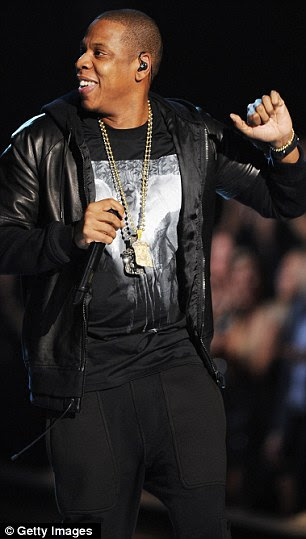 Teaming up: The pair performed a track from their Watch the Throne album