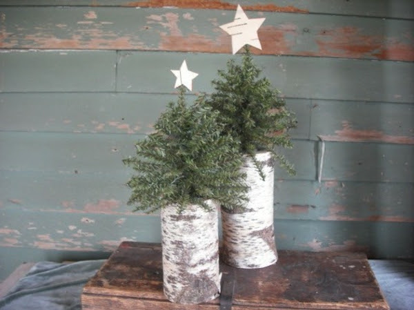 Fantastische Birkenstamm Deko! - Wohnzimmer Mit Kamin Gestalten Fantastische Birkenstamm Deko! - Wohnzimmer Mit Kamin Gestalten