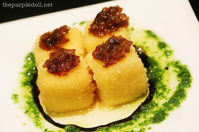 Pintxo de Queso Frito Tapa P180 Racion P360