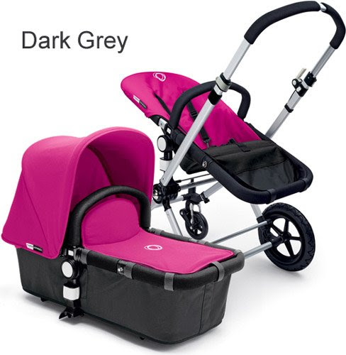 Bugaboo Cameleon Stroller - Dark Grey Base - Red Canvas