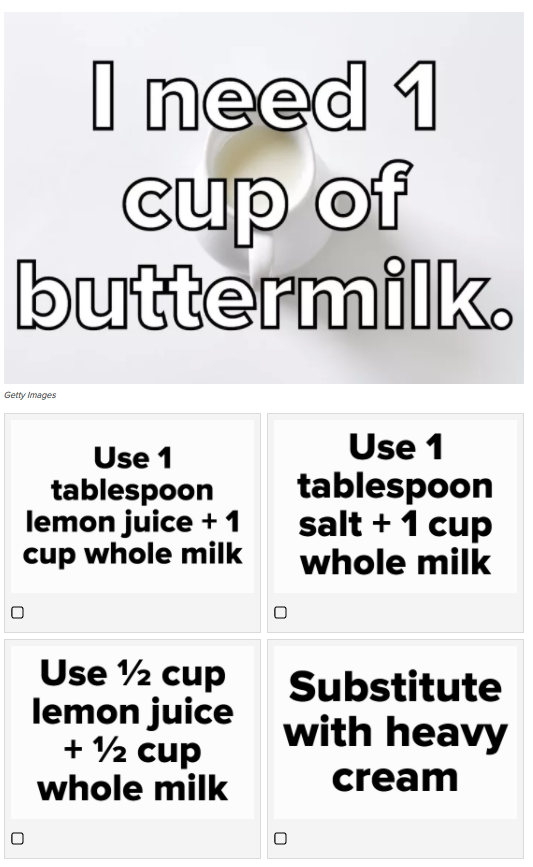 Do You Know Your Baking Substitutions?