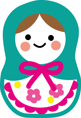 マトリョーシカのイラスト 無料イラスト素材
