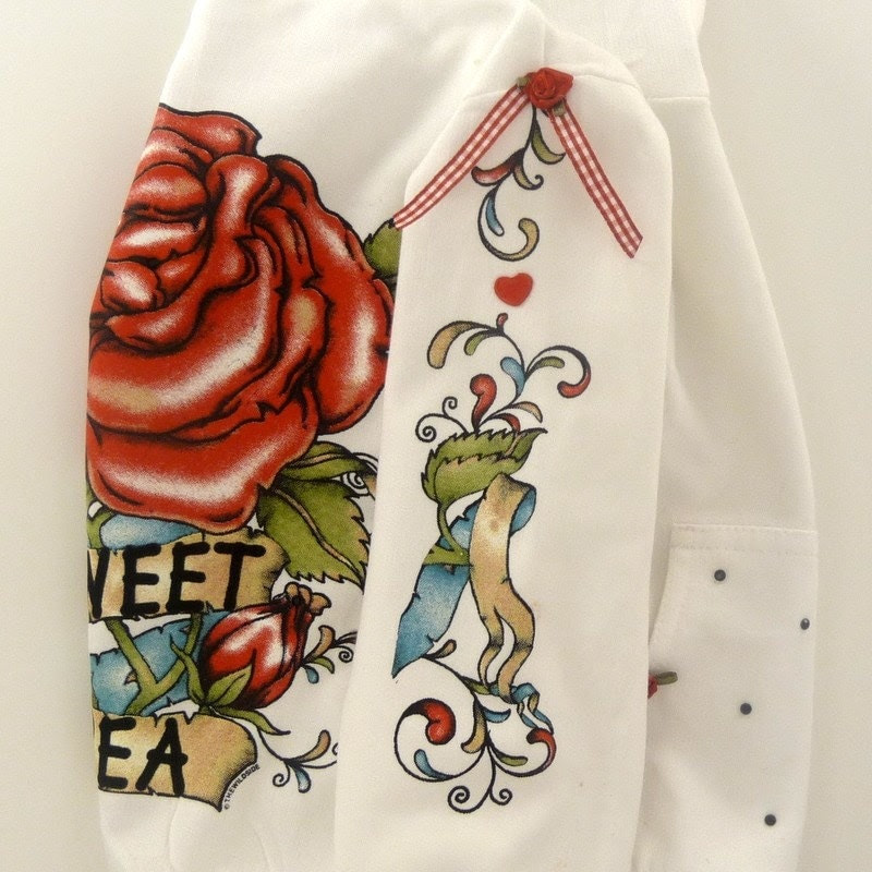 Rose Vintage Tattoo Hoodie Jacket