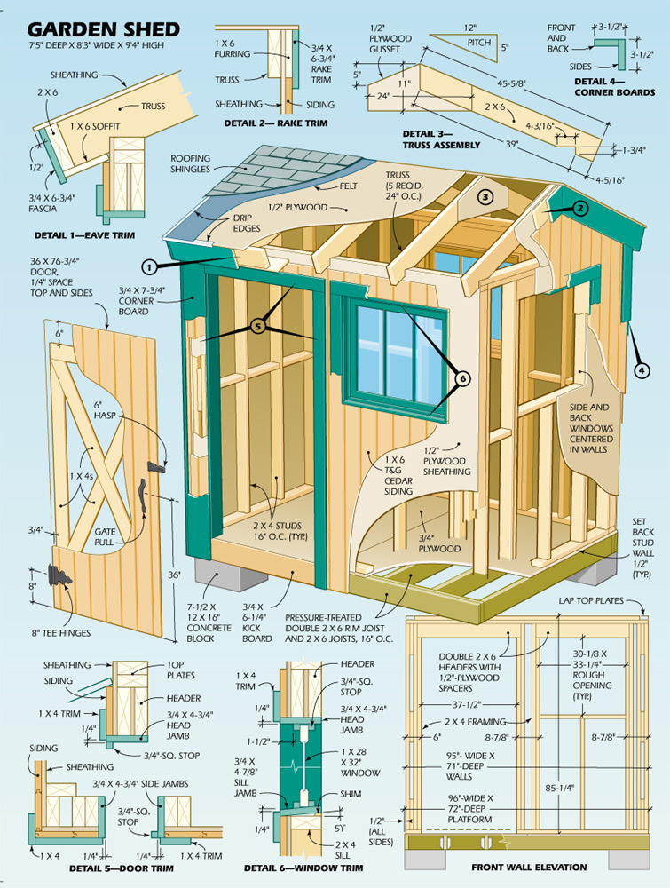 Free Utility Shed Plans : Wooden Garden Shed Plans Are 