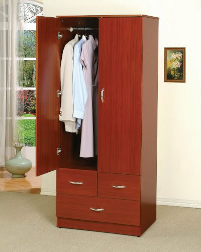 Acme 02240 Yorktown Wardrobe, Cherry Finish