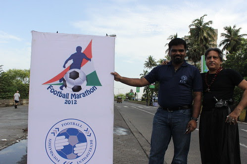 Sudheesh Kunnar Of Football Development Foundation ..Football Marathon 2012 Shot By Marziya 4 Year Old by firoze shakir photographerno1