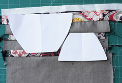 Fabric lavender tea cups