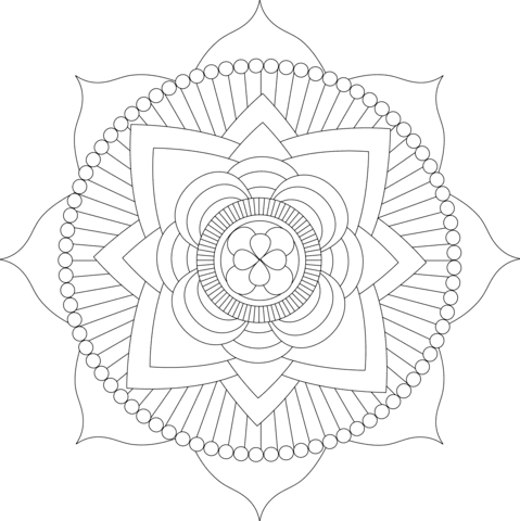 Dibujos De Mandala Para Colorear Paginas Para Imprimir Y Colorear Gratis