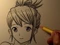 Hair Bun Drawing Anime