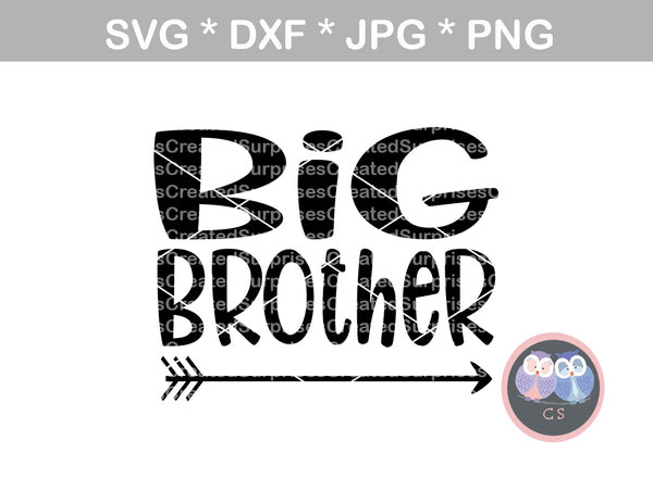 Download Big Brother Arrow Family Baby Reveal Digital Download Svg Dxf C Createdsurprises