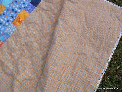 Allie's UF quilt backside