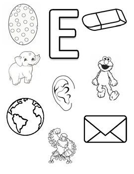 E Coloring For Toddlers