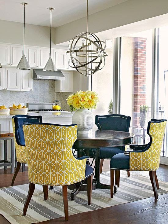 Navy Blue Cafe Chair