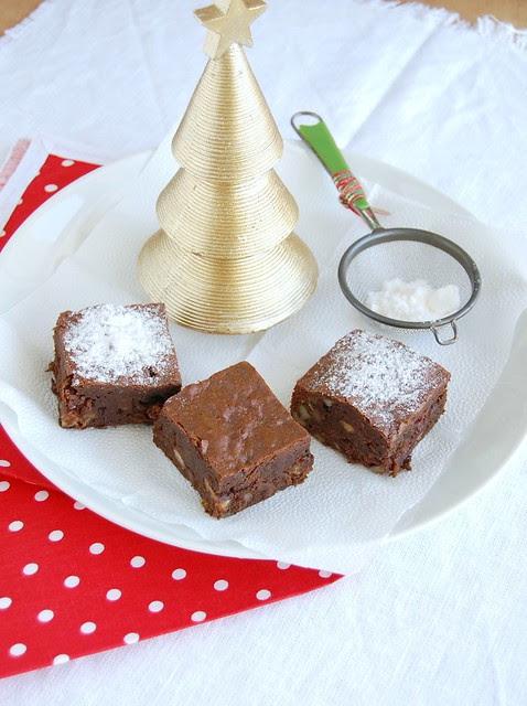 Fruit mince brownies / Brownies de fruit mince
