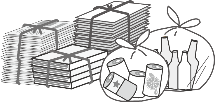 資源ごみイラスト 無料素材