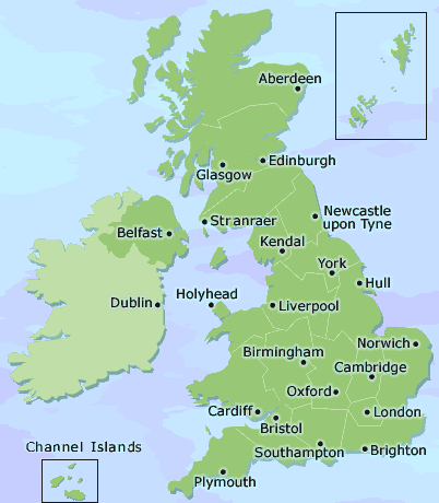 Western Europe and map of western european countries. Western Europe and
