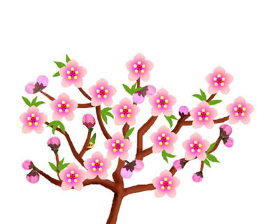 桃の花 イラスト無料 ピグライフ攻略ぅ