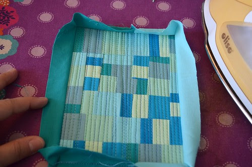 improv mug rug and coffee cozy tutorial