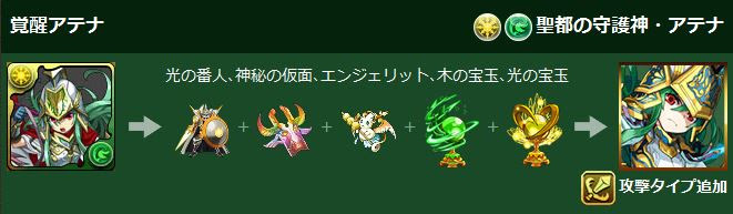 パズドラ 2体攻撃 2way を究極進化アテナで試してみた 覚醒スキル プチ ショコラ621