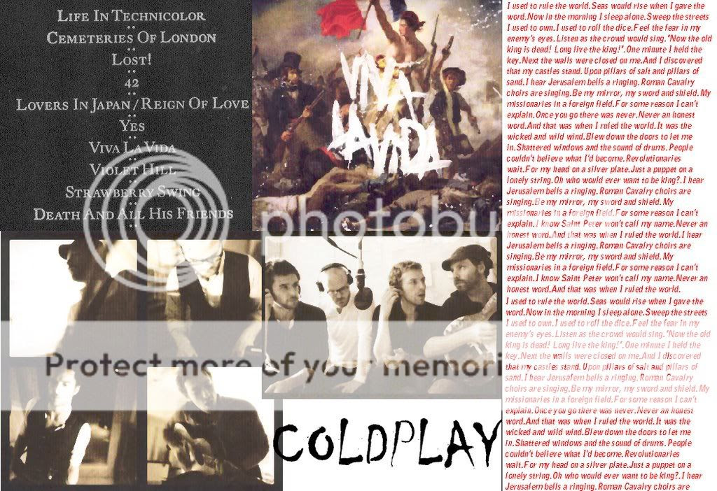 coldplay collage