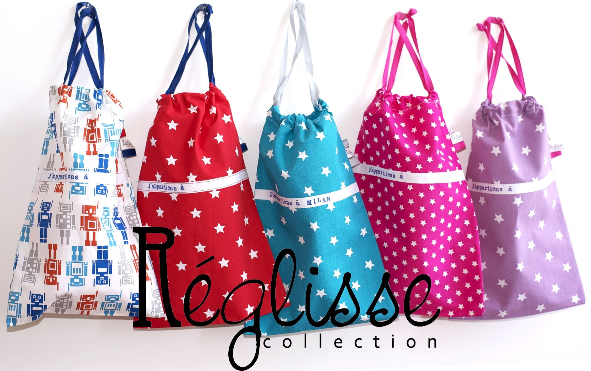 Sac maternelle gros plan suspendu