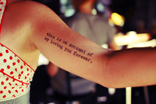 tattooed girl