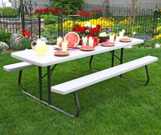 Lifetime Folding Picnic Table Assembly Instructions, Looking ...