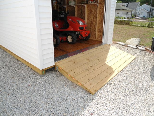 torkela: most used build shed ramp with 2x4 runners