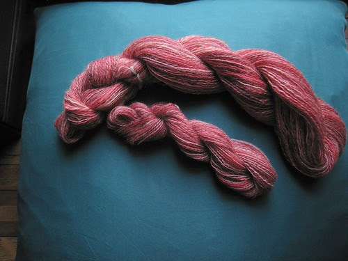 Knithound Dyed SW BFL 2 ply lace Samba