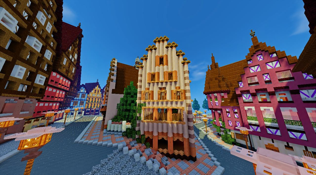 環遊世界 第三站 德國木桁架建築fachwerkhaus Minecraft 我的世界 當個創世神 哈啦板 巴哈姆特